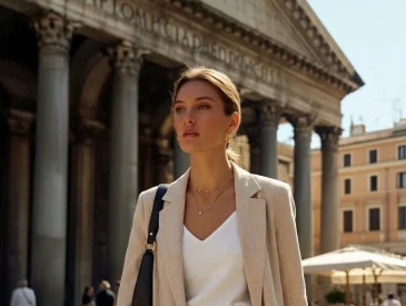 Stylish outfits for exploring Rome during a holiday